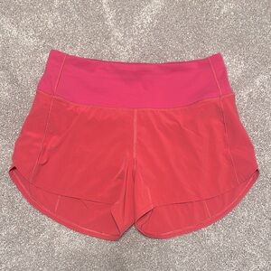 Lululemon Speed shorts 4” sz 8